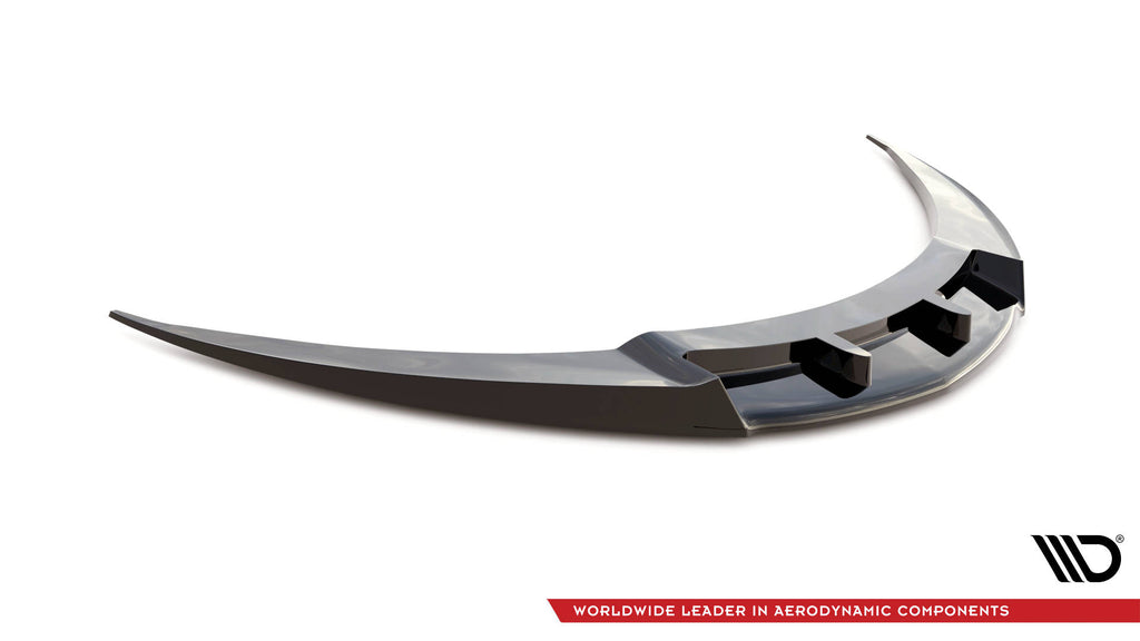 Maxton Design Street+ Spoilerlippe Front Ansatz V.1 passend für Opel Insignia OPC Mk1 schwarz Hochglanz