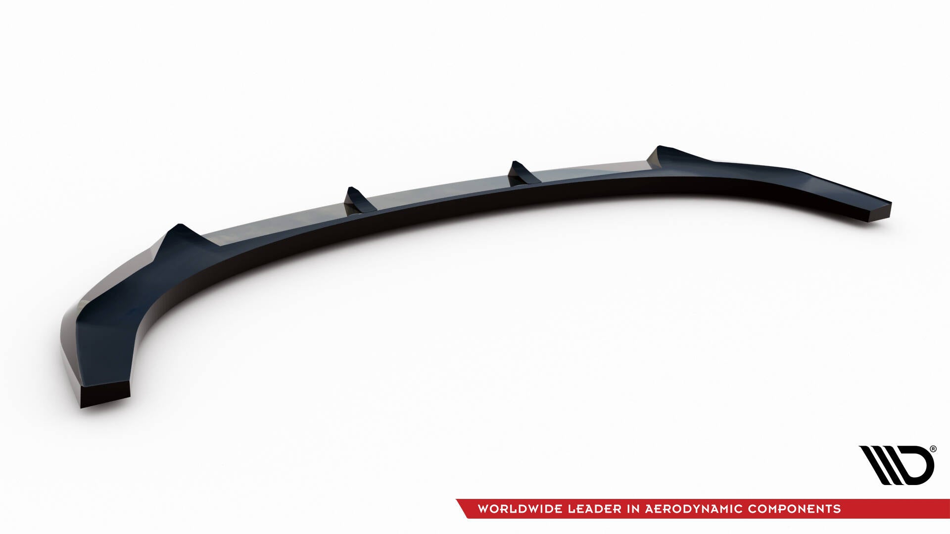Maxton Design Street+ Spoilerlippe Front Ansatz passend für Hyundai Kona N-Line Mk2 schwarz Hochglanz