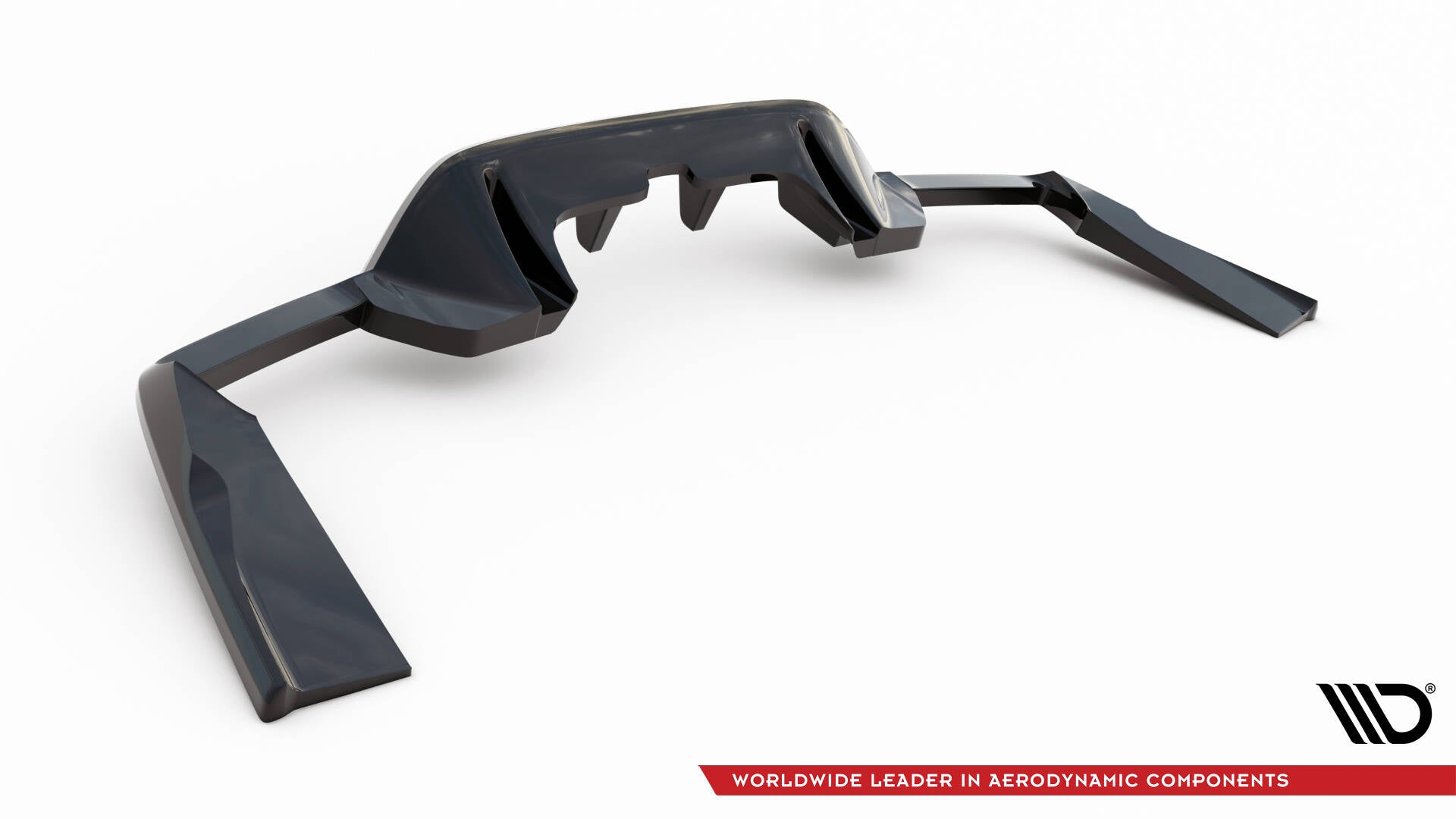 Maxton Design Street+ Mittlerer Diffusor RACE passend für V.1 Mercedes-AMG GLC 63 SUV X253 schwarz Hochglanz