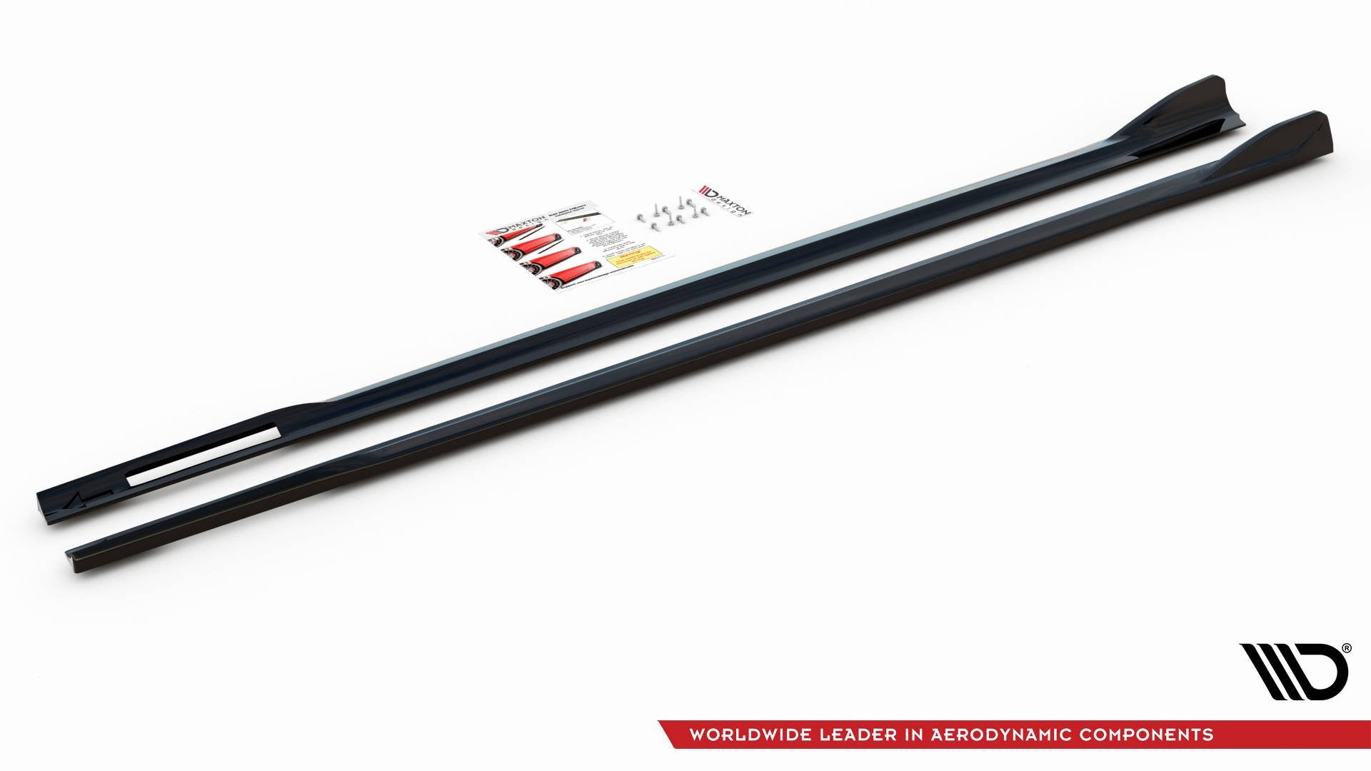 Maxton Design Street+ Seitenschweller Leisten V.2 passend für BMW 4er M-Paket / M440i G22 / G23 / G22 Facelift / G23 Facelift schwarz Hochglanz