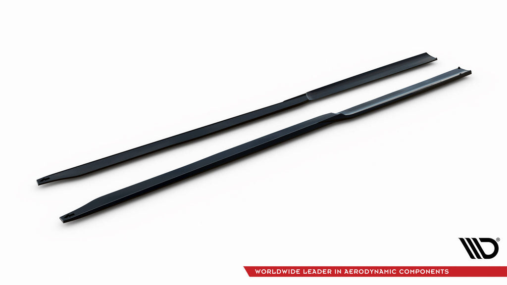 Maxton Design Street+ Seitenschweller Leisten passend für BMW M2 M-Performance G87 schwarz Hochglanz