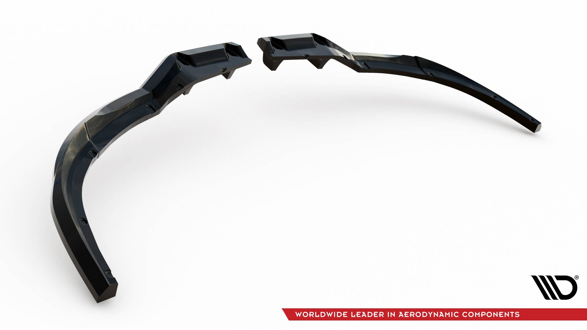 Maxton Design Street+ Mittlerer Diffusor RACE passend für Ford S-Max ST-Line Mk2 Facelift schwarz Hochglanz