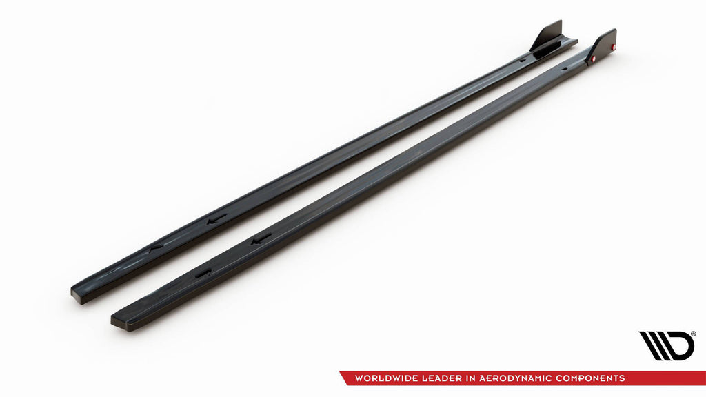 Maxton Design Street+ Seitenschweller Leisten V.2 passend für + Flaps passend für VW Golf GTI / GTE / GTI Clubsport / GTD / R-Line Mk8