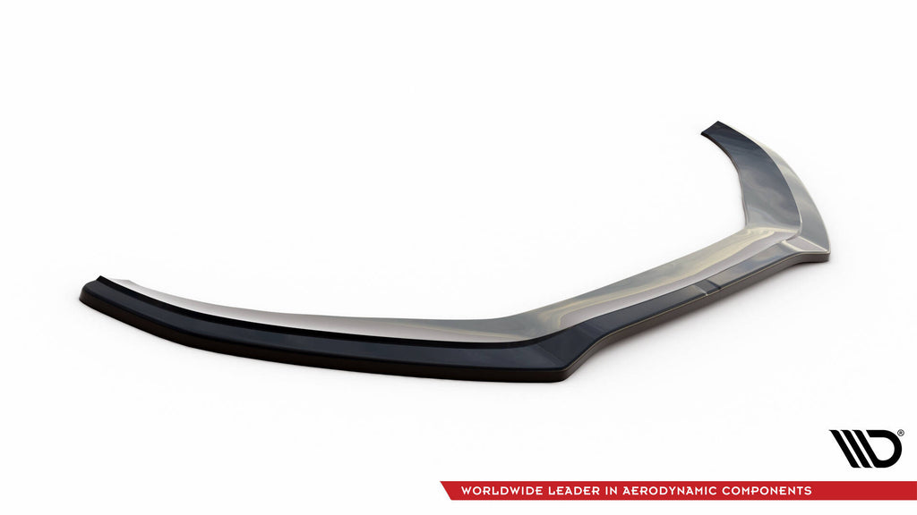 Maxton Design Street+ Spoilerlippe Front Ansatz V.2 passend für Audi A4 S-Line / S4 B8 Facelift schwarz Hochglanz