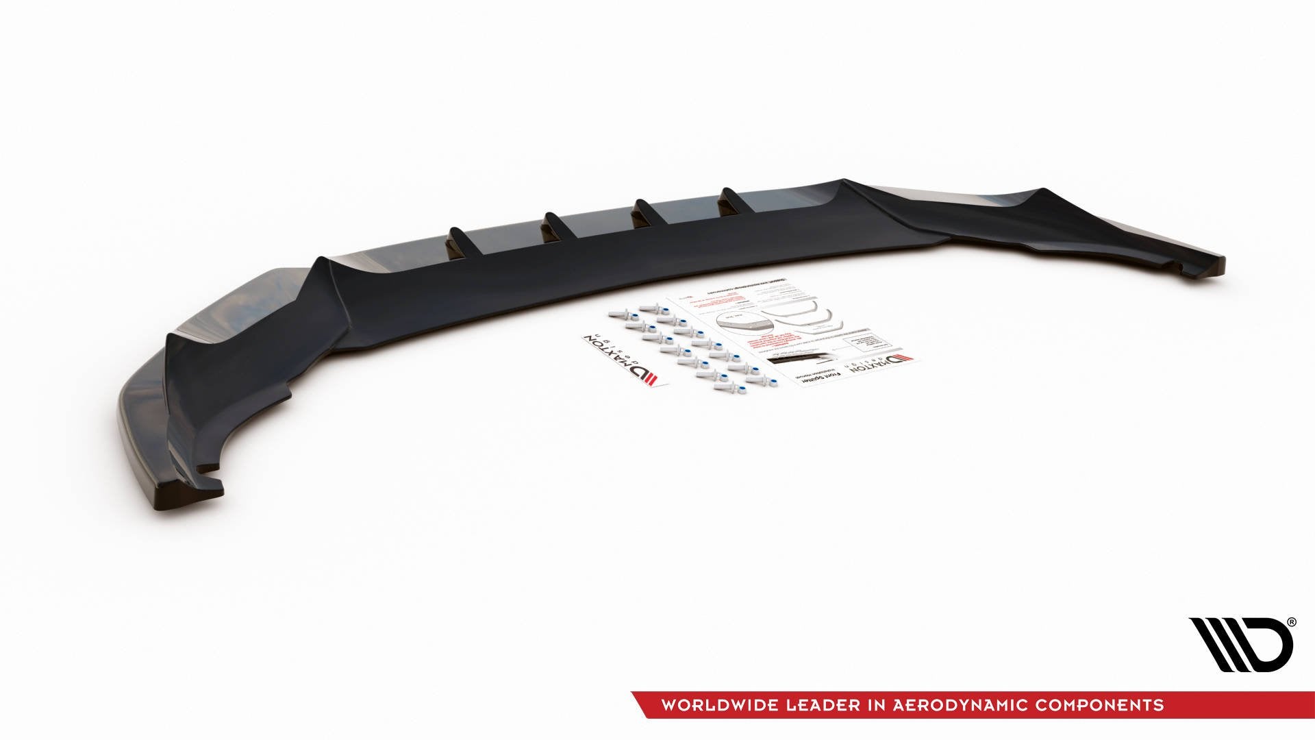Maxton Design Street+ Spoilerlippe Front Ansatz V.1 passend für Cupra Formentor schwarz Hochglanz