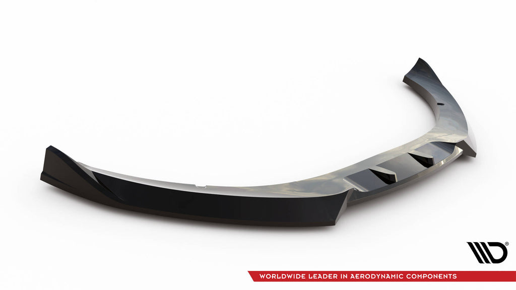 Maxton Design Street+ Spoilerlippe Front Ansatz V.3 passend für Audi TT 8J schwarz Hochglanz