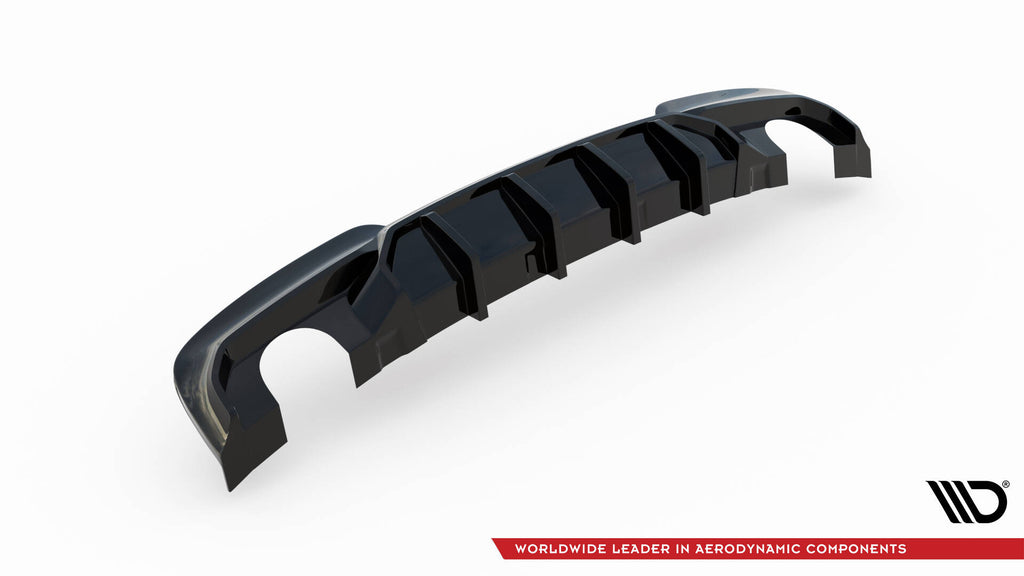 Maxton Design Diffusor Heck Ansatz V.2 passend für BMW 5er M-Paket F10 / F11 (Einzelauspuff li. re.)