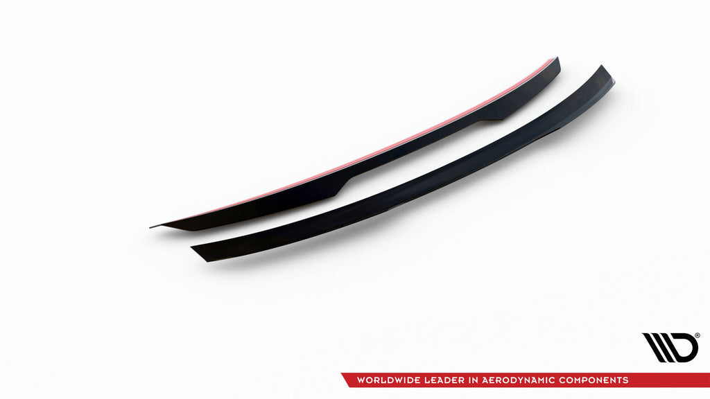 Maxton Design Spoiler CAP passend für Audi TT S / S-Line 8S / 8S Facelift schwarz Hochglanz