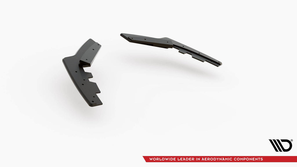 Maxton Design Street Pro Heck Ansatz Flaps Diffusor V.2 + Flaps passend für BMW 1er F20 M140i schwarz Hochglanz