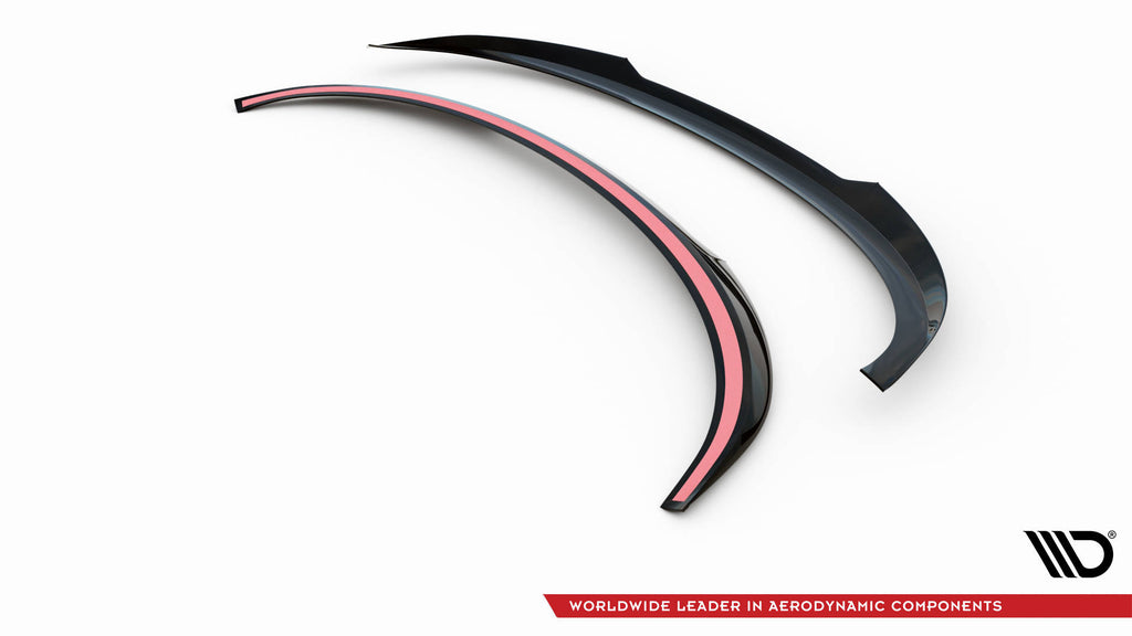 Maxton Design Spoiler CAP passend für Audi Q4 e-tron Sportback Mk1 schwarz Hochglanz
