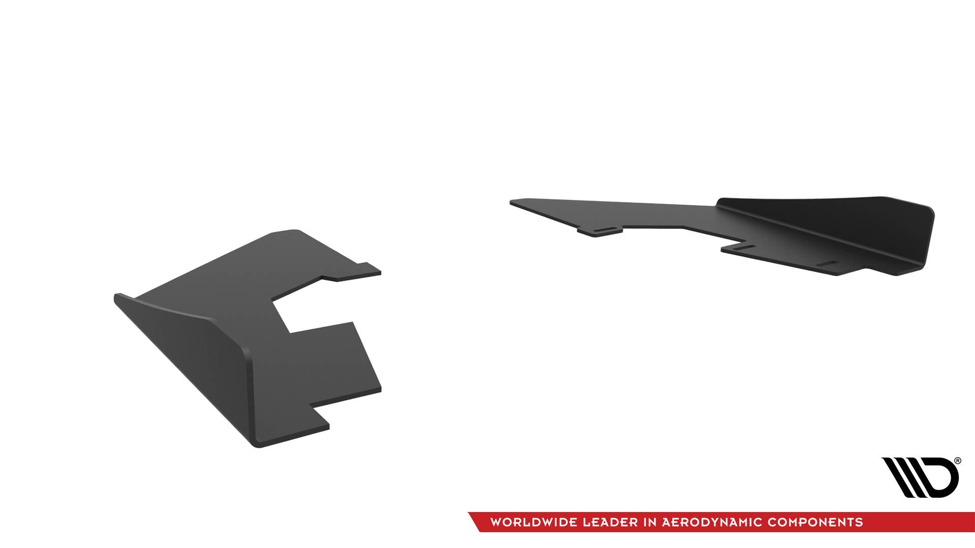 Maxton Design Hintere Seiten Flaps passend für Audi S3 Limousine 8V schwarz Hochglanz