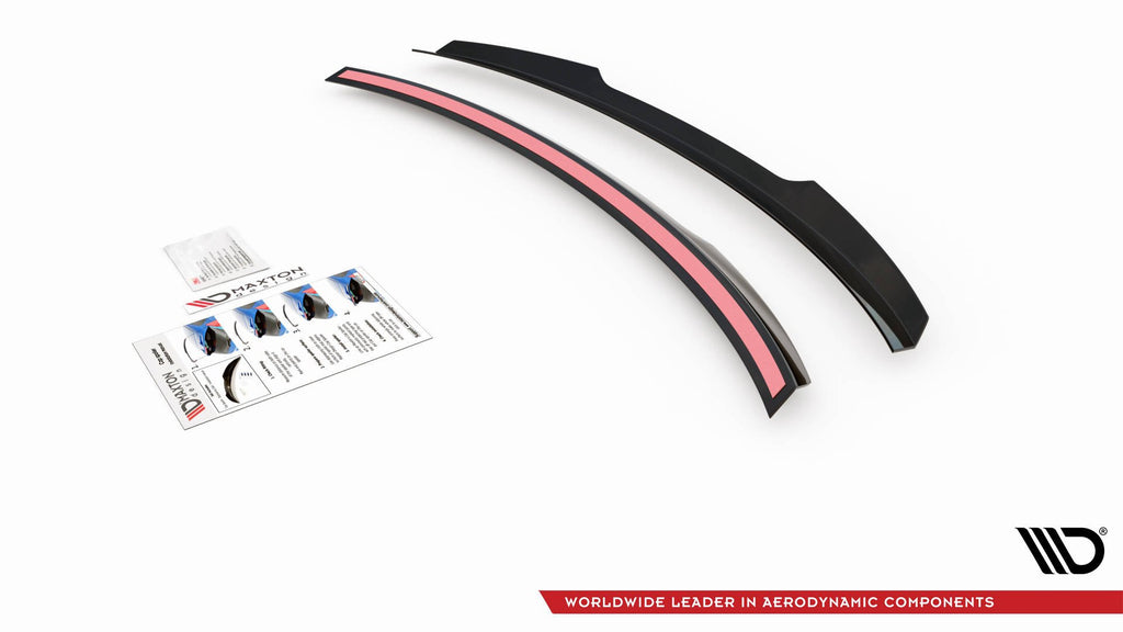 Maxton Design Spoiler CAP passend für Skoda Octavia Liftback Mk3 Facelift schwarz Hochglanz