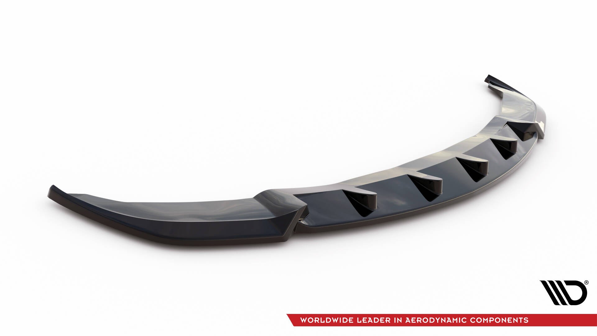 Maxton Design Street+ Spoilerlippe Front Ansatz V.2 passend für BMW 7 F01 schwarz Hochglanz