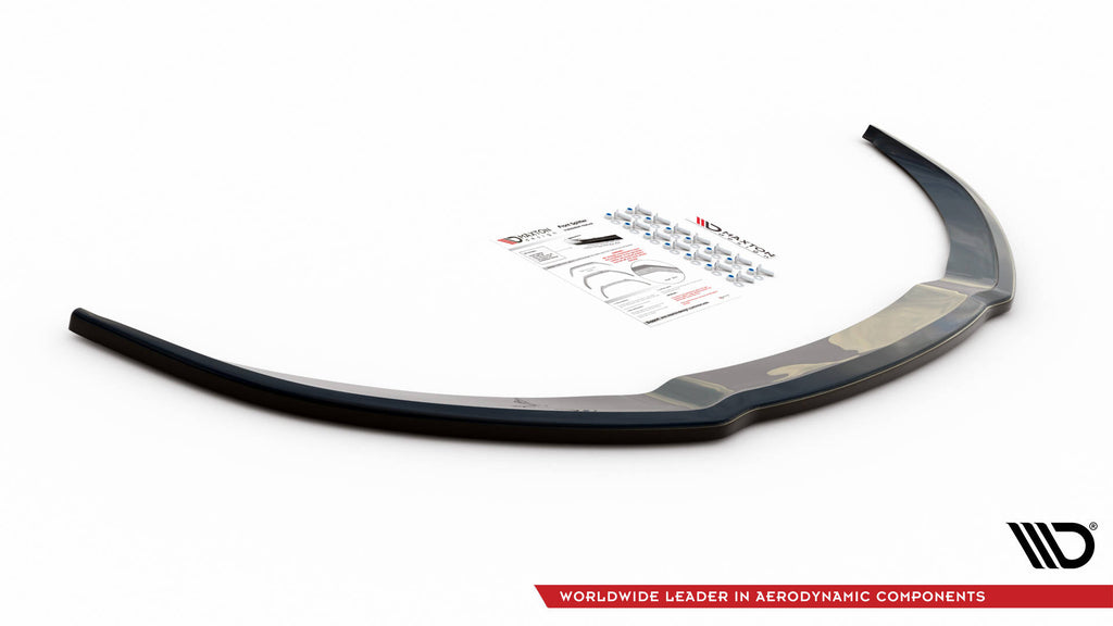 Maxton Design Street+ Spoilerlippe Front Ansatz passend für Audi S8 D3 schwarz Hochglanz