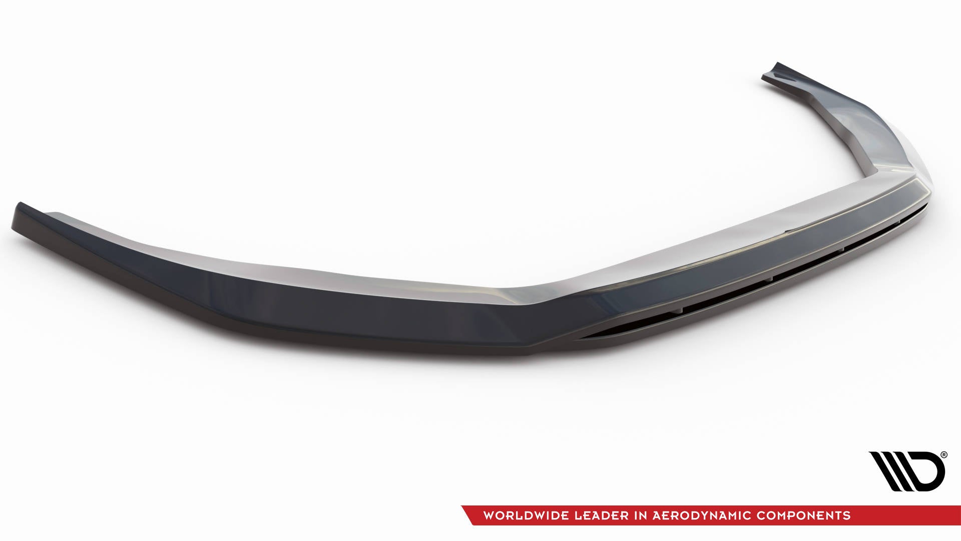 Maxton Design Street+ Spoilerlippe Front Ansatz V.1 passend für Audi S8 / A8 S-Line D5 schwarz Hochglanz