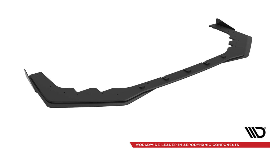 Maxton Design Street Pro Street+ Spoilerlippe Front Ansatz + Flaps passend für Subaru WRX STI Mk1 Facelift schwarz Hochglanz
