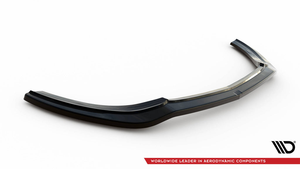 Maxton Design Street+ Spoilerlippe Front Ansatz V.1 passend für Mercedes-Benz S W222 schwarz Hochglanz