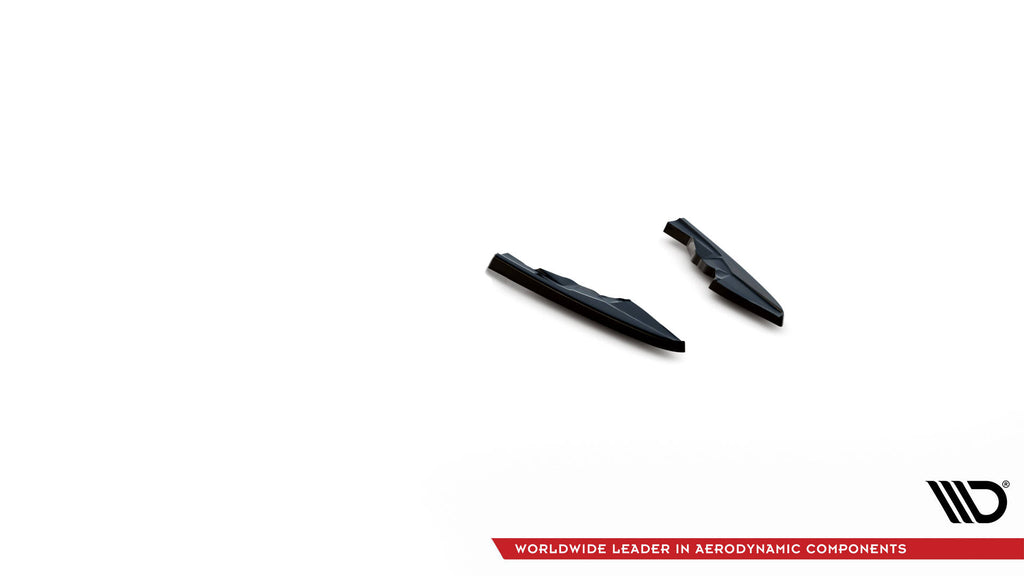 Maxton Design Heck Ansatz Flaps Diffusor V.2 passend für Audi RSQ8 Mk1 schwarz Hochglanz