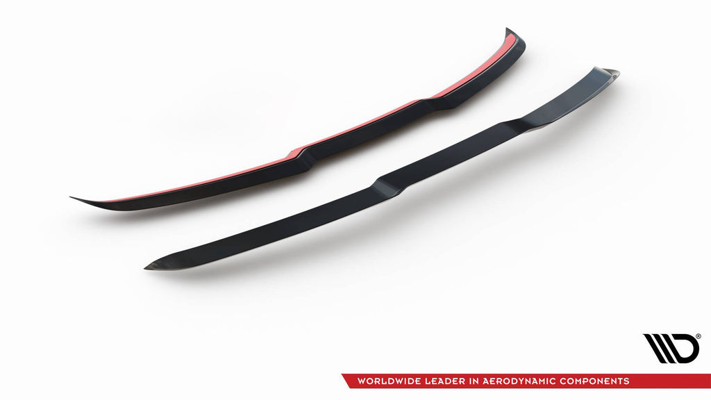 Maxton Design Spoiler CAP V.1 passend für Audi RS6 C8 / C8 Facelift schwarz Hochglanz