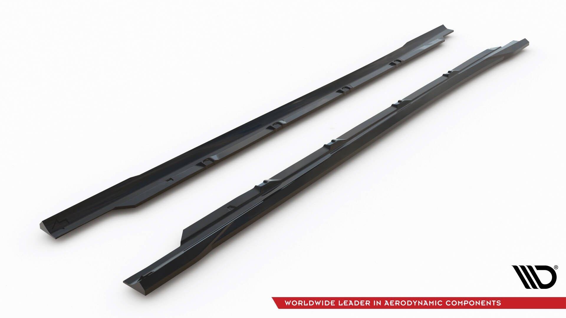 Maxton Design Street+ Seitenschweller Leisten passend für Ford Focus Vignale Mk4 schwarz Hochglanz