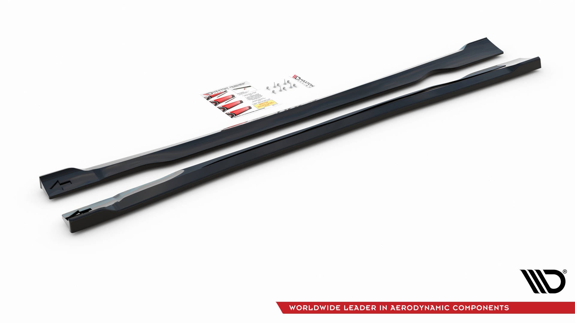 Maxton Design Street+ Seitenschweller Leisten passend für Ford Escape ST-Line Mk3 schwarz Hochglanz