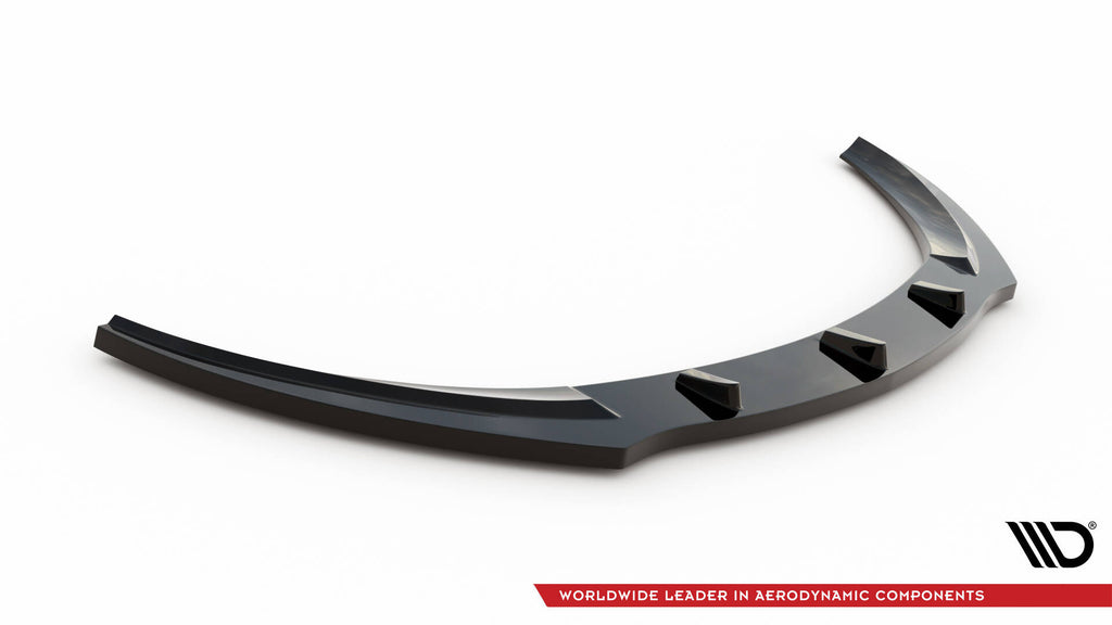 Maxton Design Street+ Spoilerlippe Front Ansatz passend für OPEL ASTRA J OPC / VXR v.1 schwarz Hochglanz