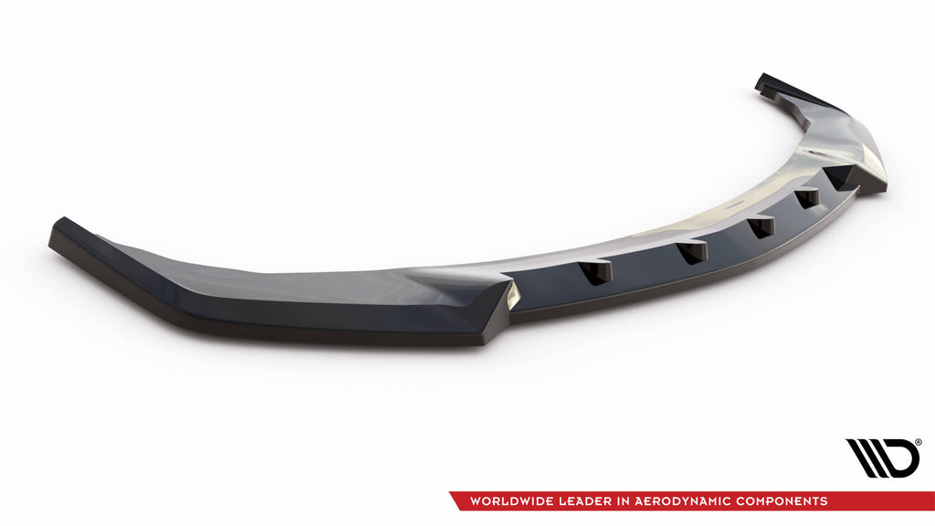 Maxton Design Street+ Spoilerlippe Front Ansatz V.2 passend für Infiniti Q50 S Mk1 schwarz Hochglanz
