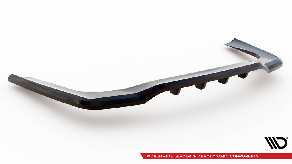 Maxton Design Street+ Mittlerer Diffusor RACE passend für Mercedes-Benz CLA Coupe C118 schwarz Hochglanz