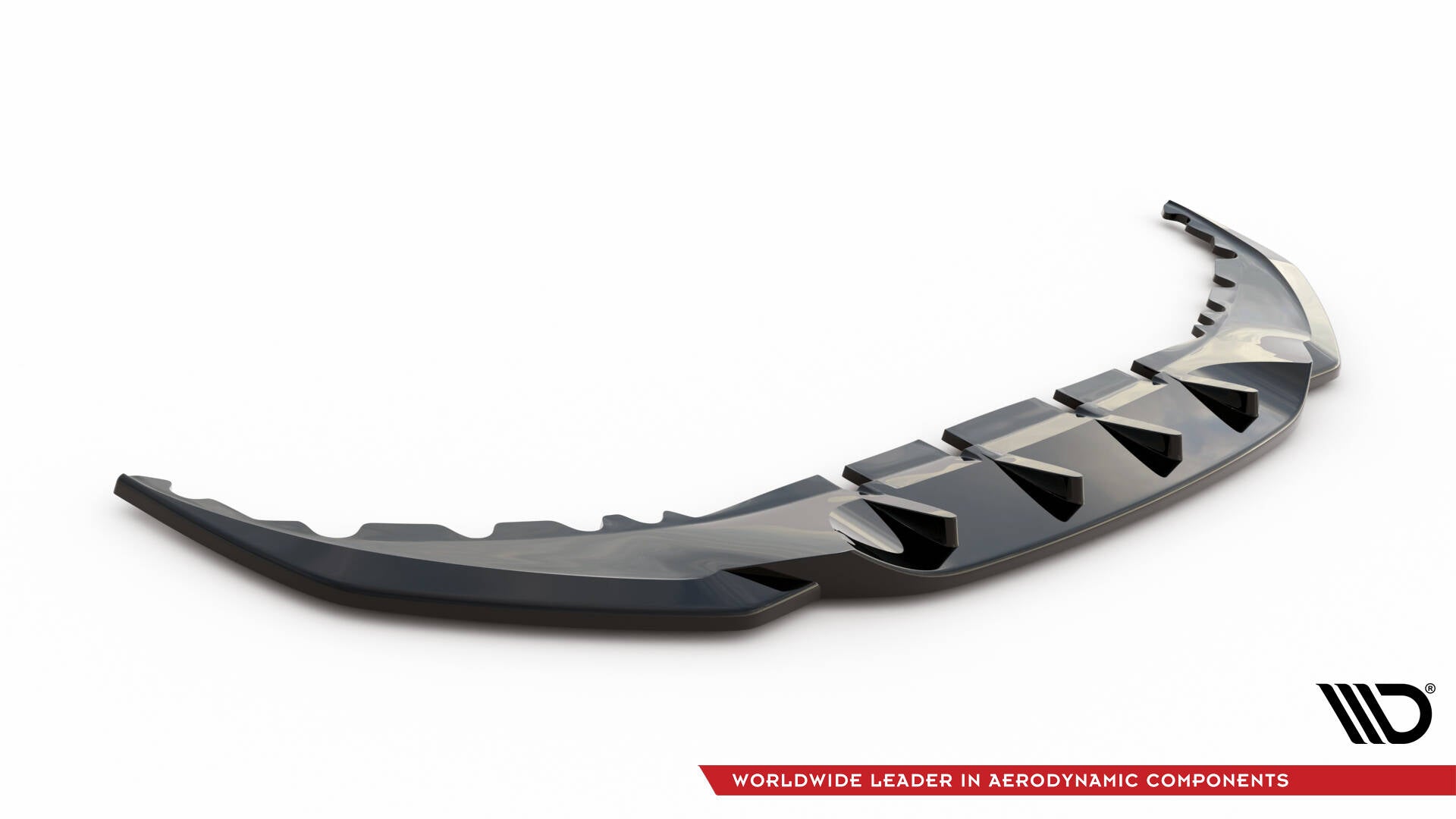 Maxton Design Street+ Spoilerlippe Front Ansatz V.2 passend für BMW 7 G11 / G12 Facelift schwarz Hochglanz
