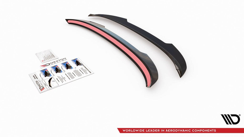 Maxton Design Spoiler CAP passend für Seat Leon FR Mk4 / Cupra Leon Hatchback Mk1 / Mk1 Facelift schwarz Hochglanz