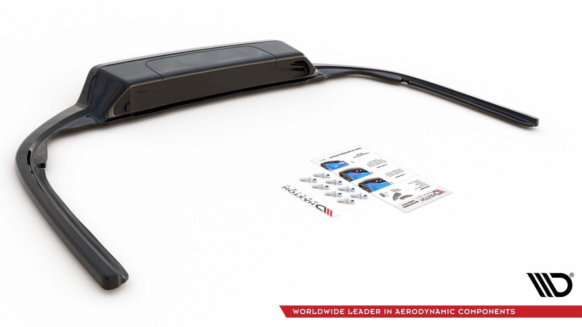 Maxton Design Street+ Mittlerer Diffusor RACE passend für VW Passat B8 schwarz Hochglanz