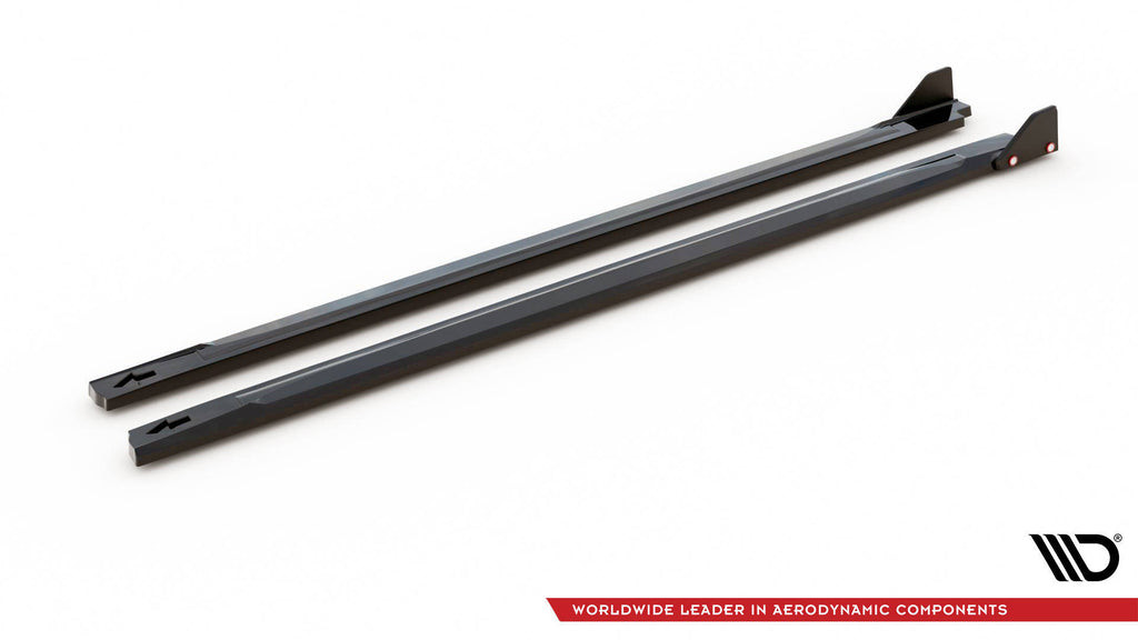 Maxton Design Street+ Seitenschweller Leisten passend für V.1 + Flaps passend für Hyundai Kona N Mk1