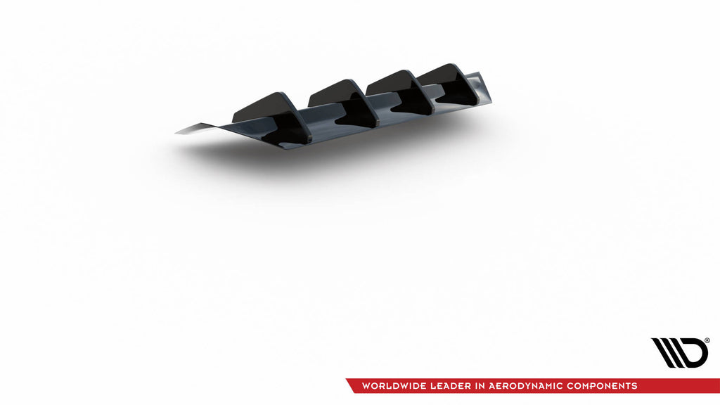 Maxton Design Diffusor Heck Ansatz passend für Audi A4 B9 Facelift schwarz Hochglanz