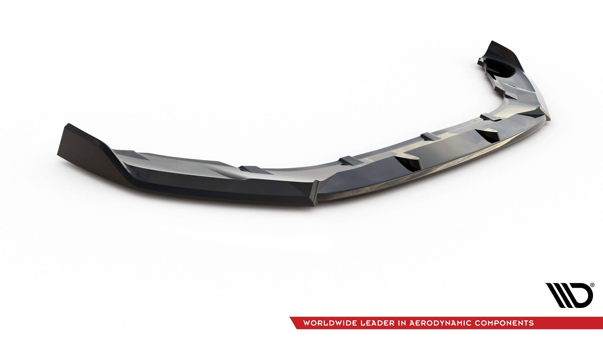 Maxton Design Street+ Spoilerlippe Front Ansatz V.2 passend für Mini Cooper S F56 Facelift schwarz Hochglanz