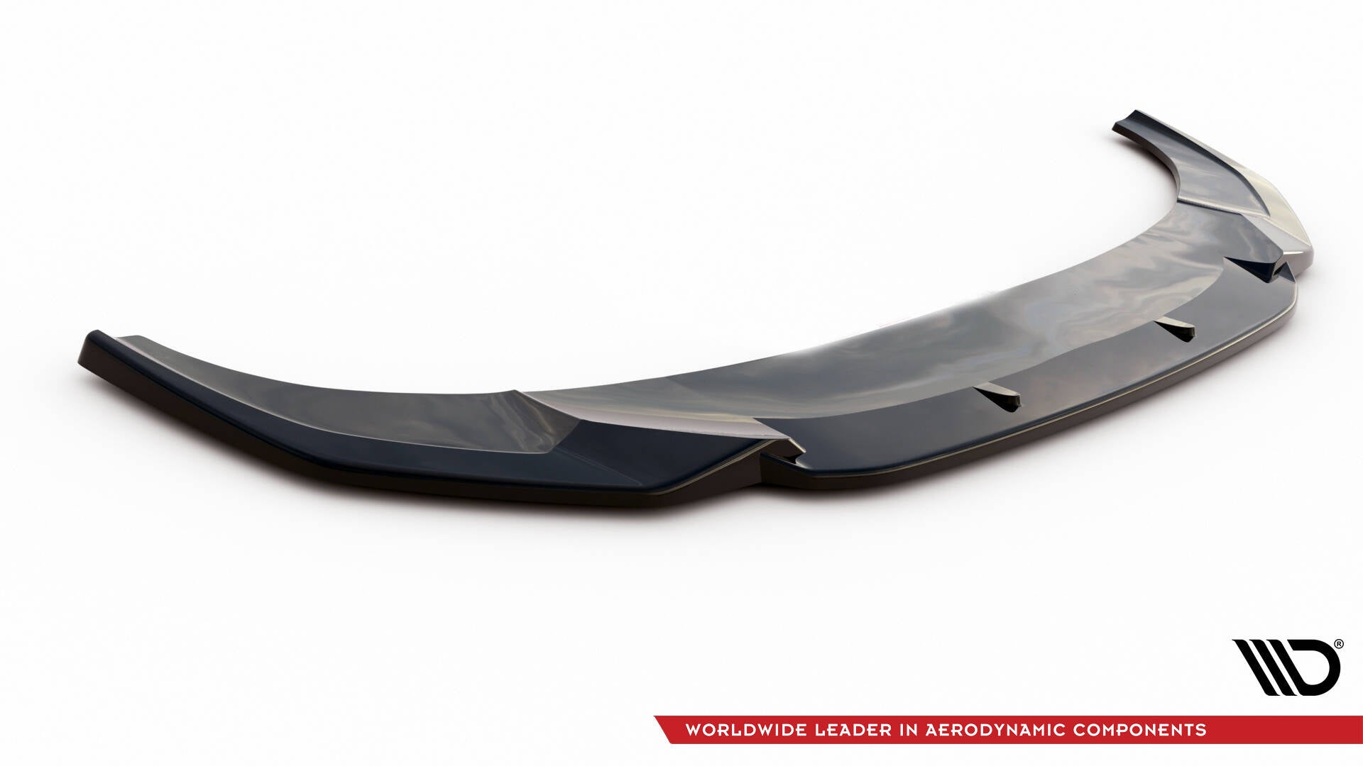 Maxton Design Street+ Spoilerlippe Front Ansatz V.1 passend für Audi RSQ3 Sportback / SUV F3 schwarz Hochglanz