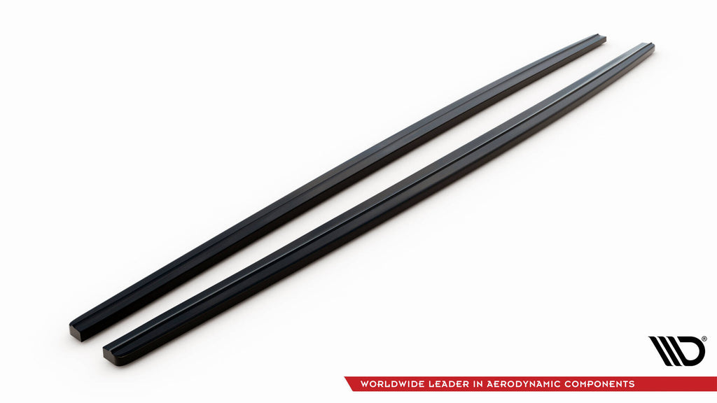 Maxton Design Street+ Seitenschweller Leisten passend für BMW 5er F10/ F11 M-POWER/ M Paket schwarz Hochglanz