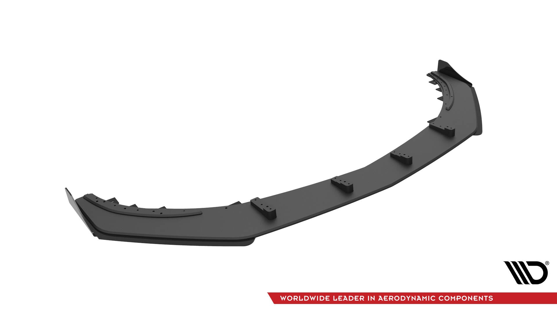Maxton Design Street Pro Street+ Spoilerlippe Front Ansatz + Flaps passend für Mercedes-Benz A 45 AMG Aero W176 Facelift schwarz Hochglanz