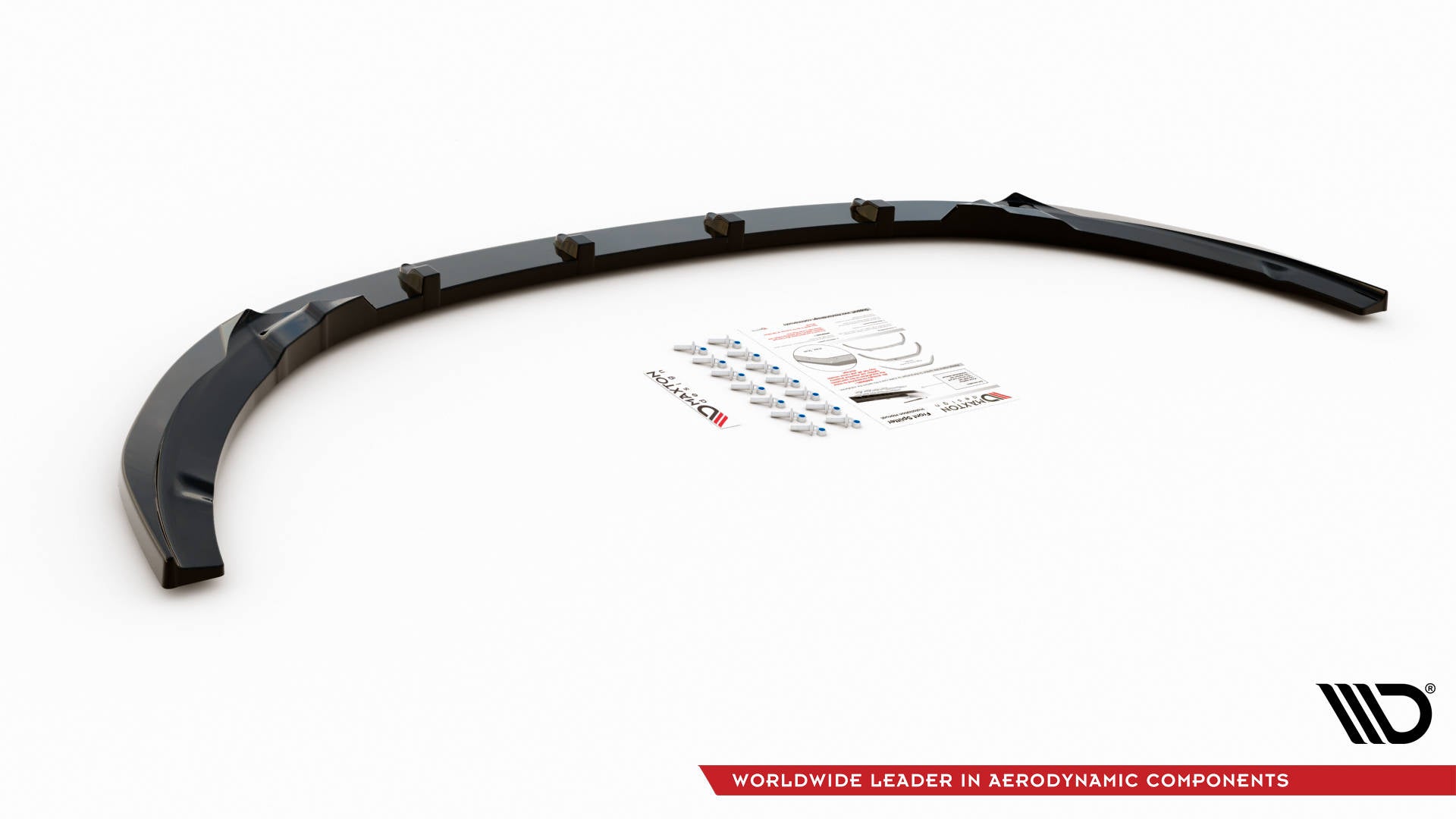 Maxton Design Street+ Spoilerlippe Front Ansatz V.1 passend für Kia Optima Mk4 schwarz Hochglanz