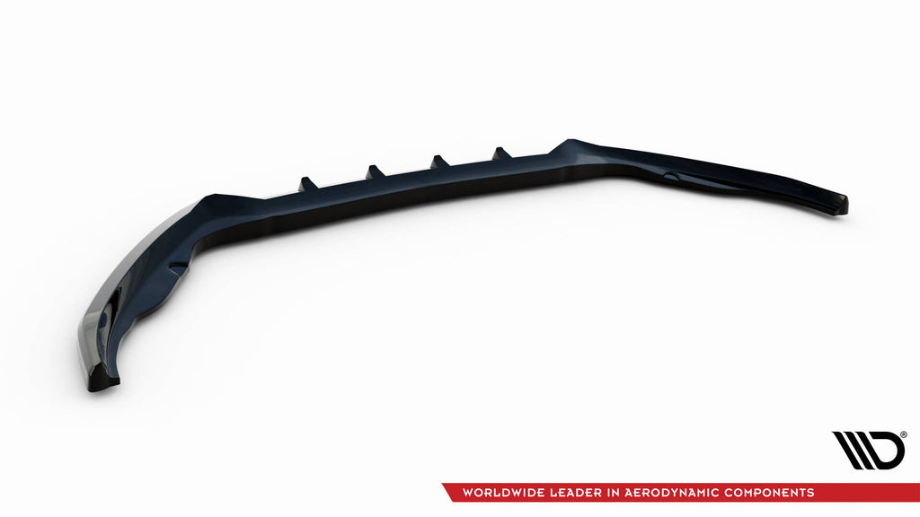 Maxton Design Street+ Spoilerlippe Front Ansatz V.2 passend für Ford Transit Connect Mk2 Facelift schwarz Hochglanz