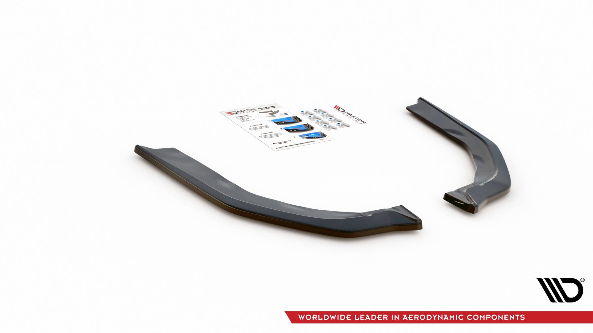 Maxton Design Heck Ansatz Flaps Diffusor V.2 passend für BMW M3 Limousine / Touring G80 / G81 schwarz Hochglanz