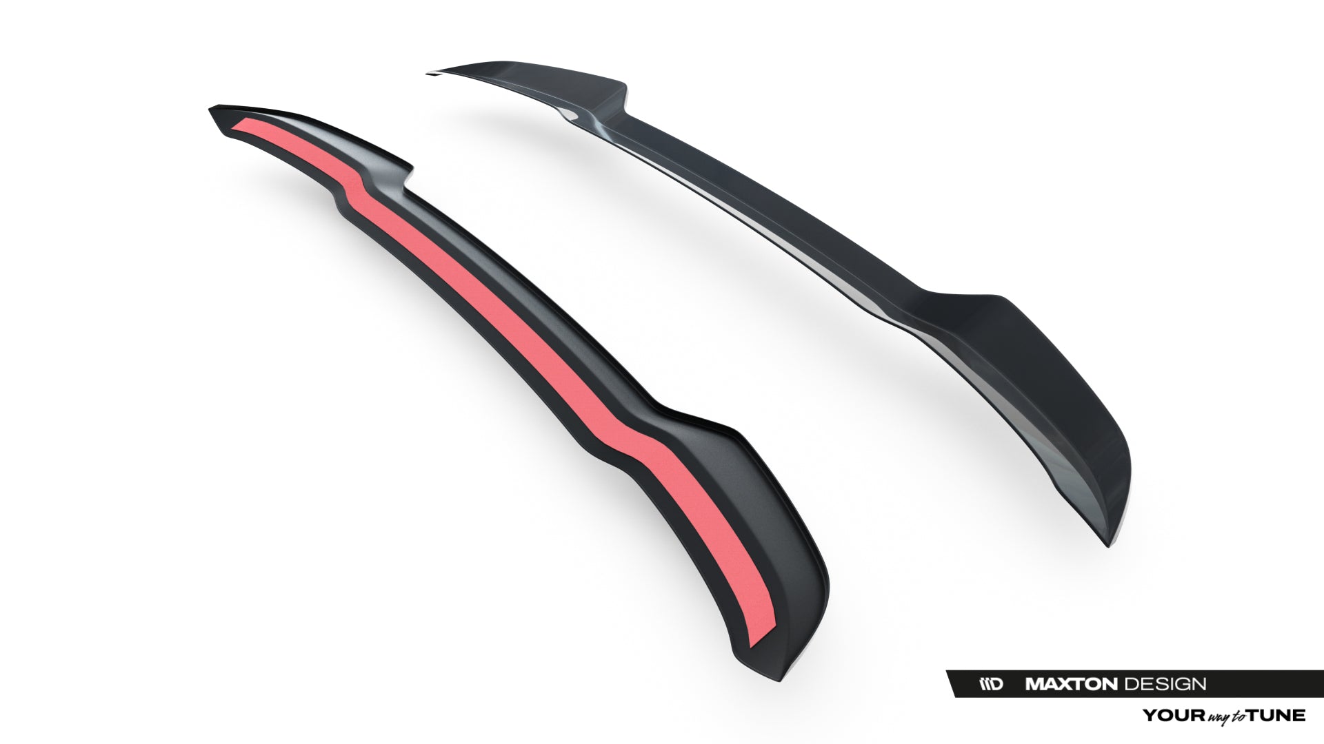 Maxton Design Höher Heckspoiler Lippe Audi SQ5 / Q5 S-Line Sportback Mk3 Schwarz Hochglanz
