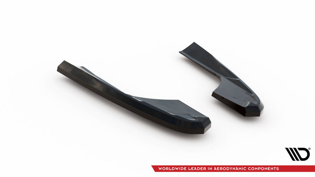 Maxton Design Heck Ansatz Flaps Diffusor V.2 passend für Audi RS3 Limousine 8V Facelift schwarz Hochglanz