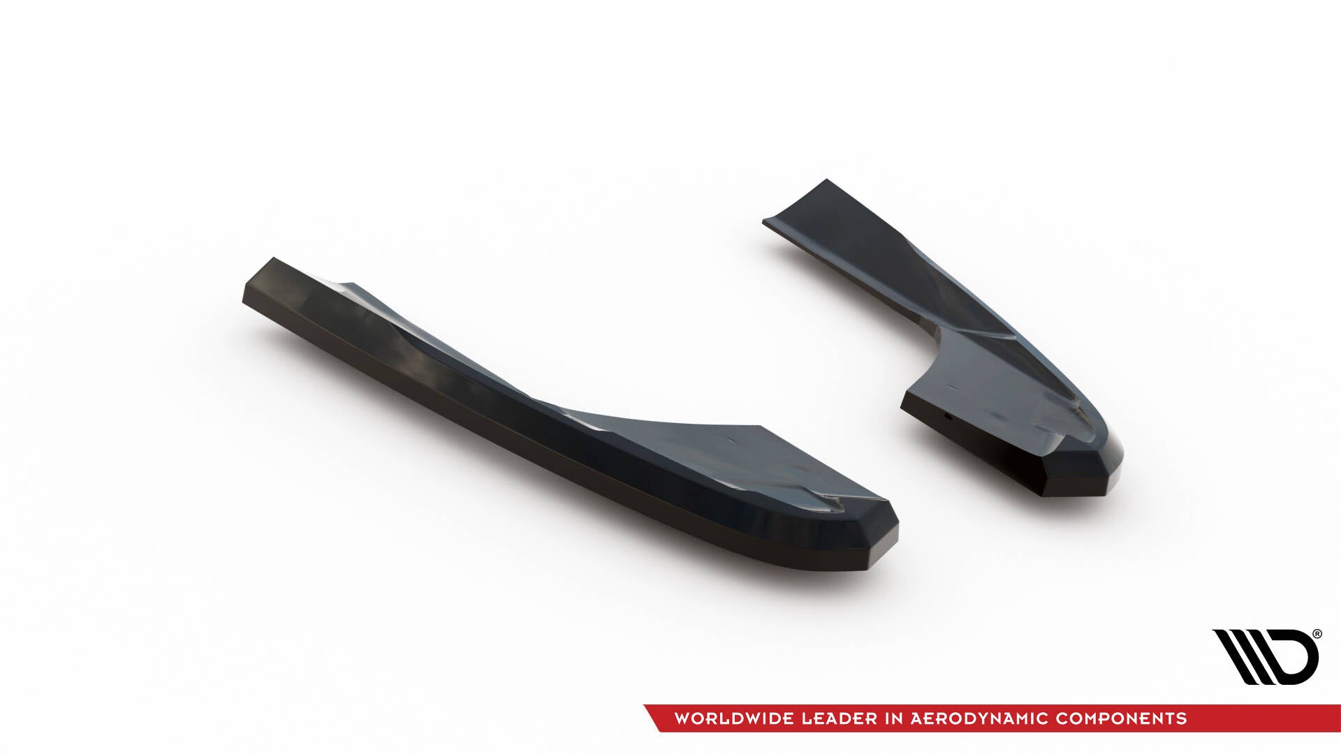 Maxton Design Heck Ansatz Flaps Diffusor V.2 passend für Audi RS3 Limousine 8V Facelift schwarz Hochglanz
