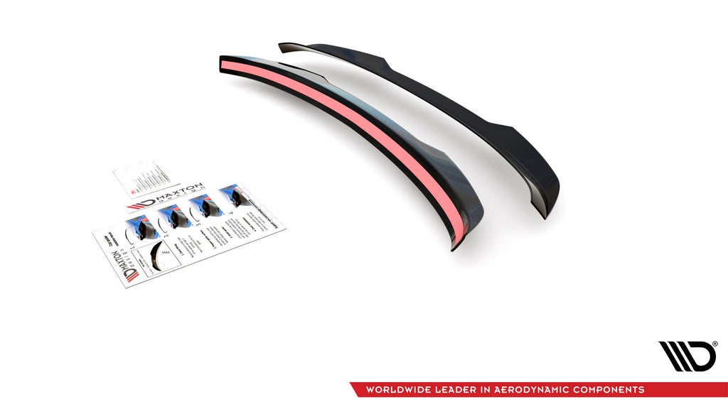 Maxton Design Spoiler CAP passend für Seat Exeo ST schwarz Hochglanz