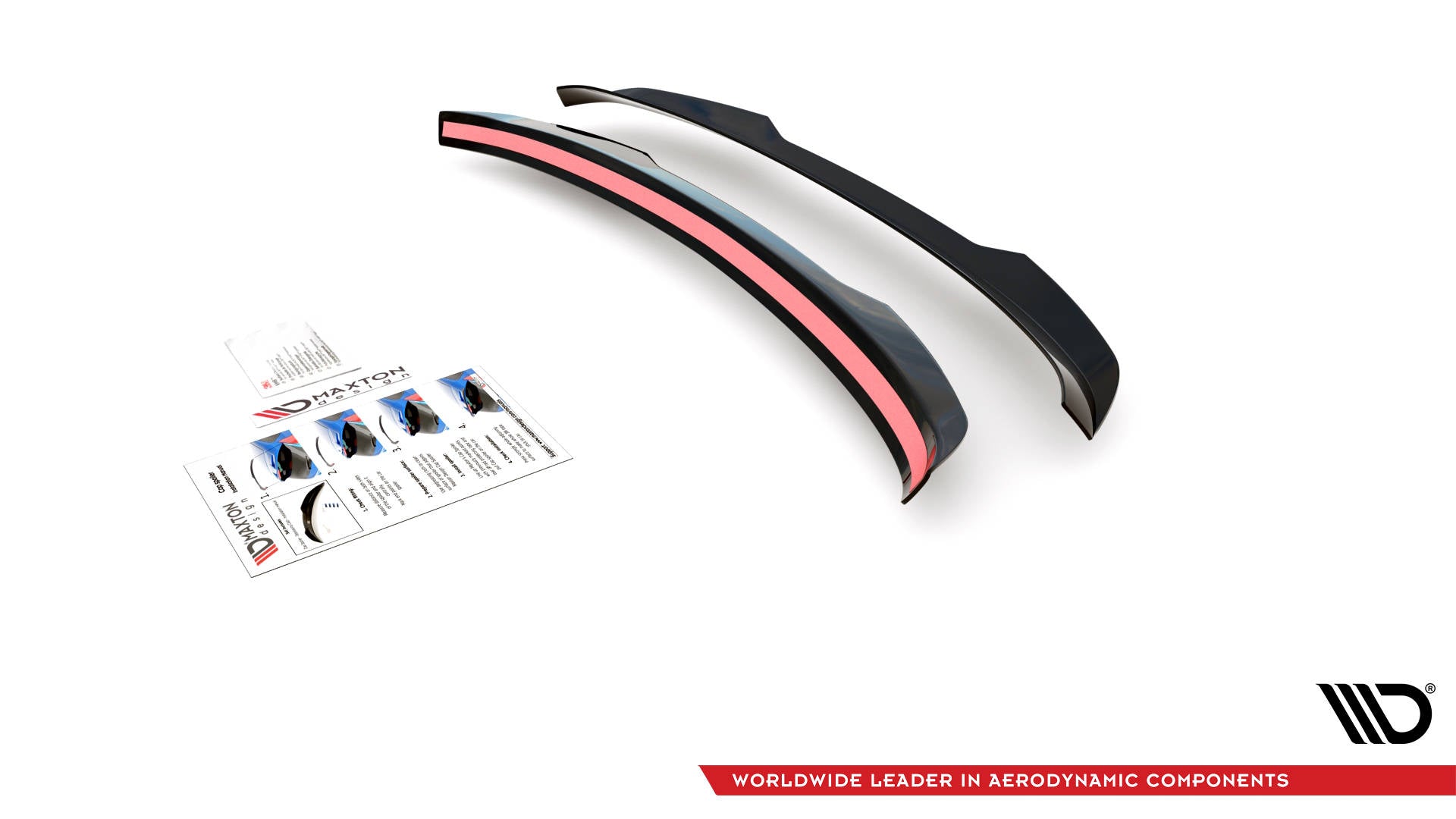 Maxton Design Spoiler CAP passend für Seat Exeo ST schwarz Hochglanz