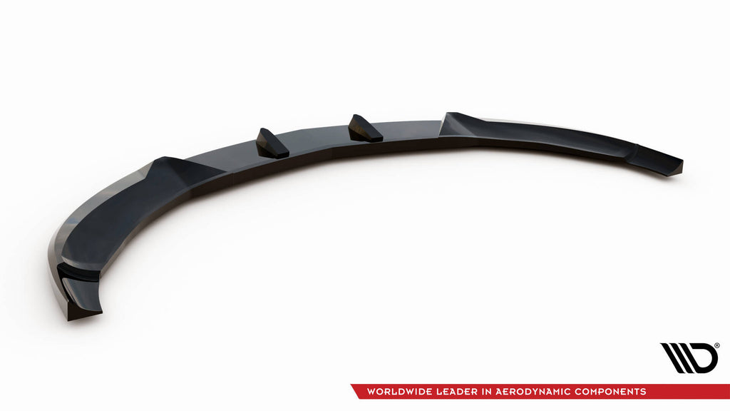 Maxton Design Street+ Spoilerlippe Front Ansatz passend für Mercedes-Benz CLA AMG-Line C117 schwarz Hochglanz