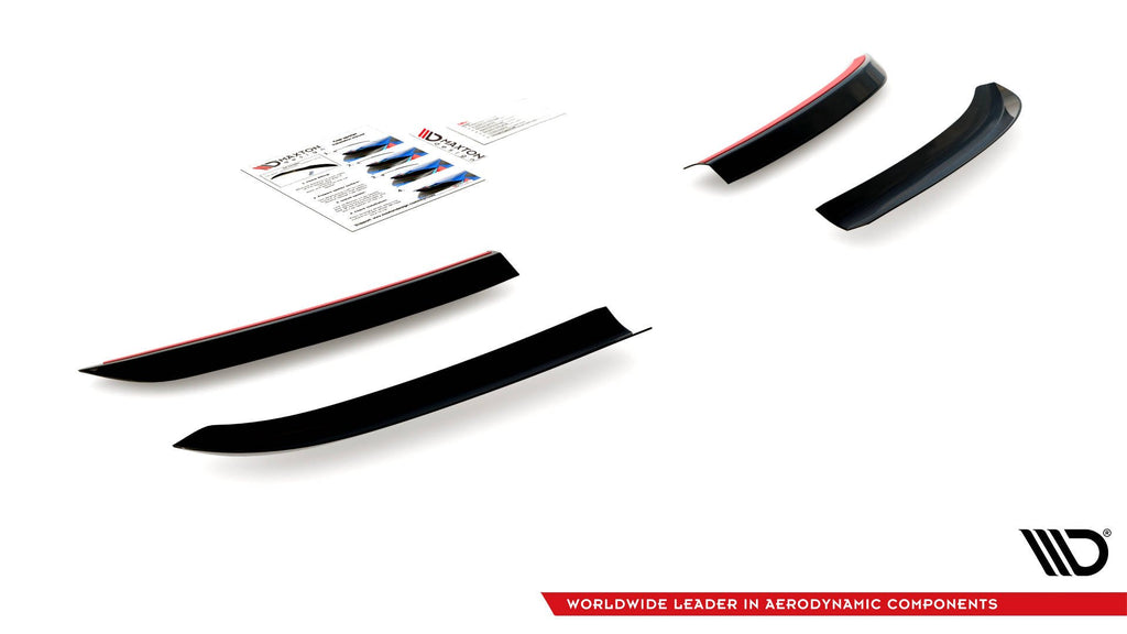 Maxton Design Spoiler CAP passend für Porsche Panamera Turbo 970 Facelift schwarz Hochglanz