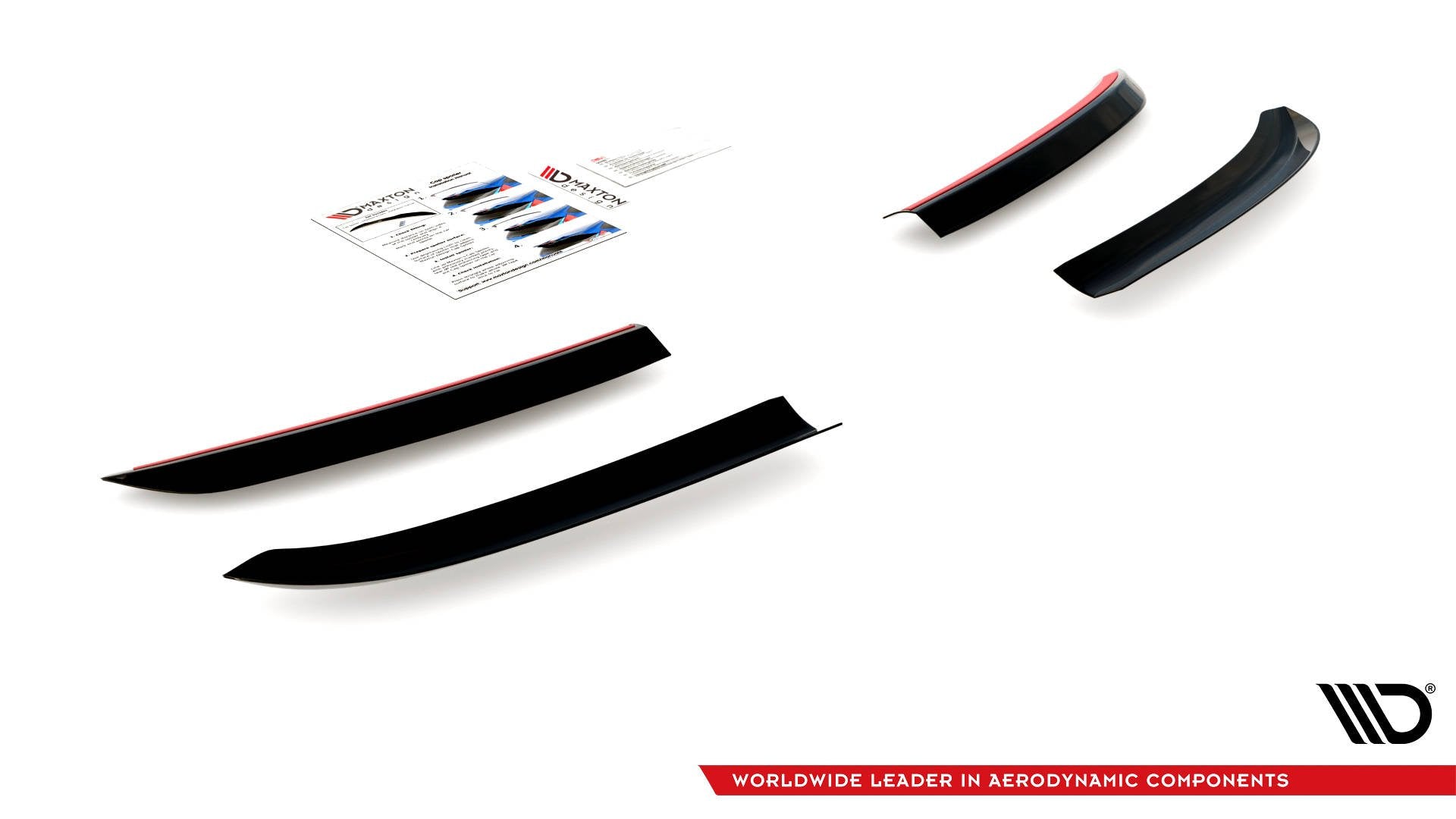 Maxton Design Spoiler CAP passend für Porsche Panamera Turbo 970 Facelift schwarz Hochglanz