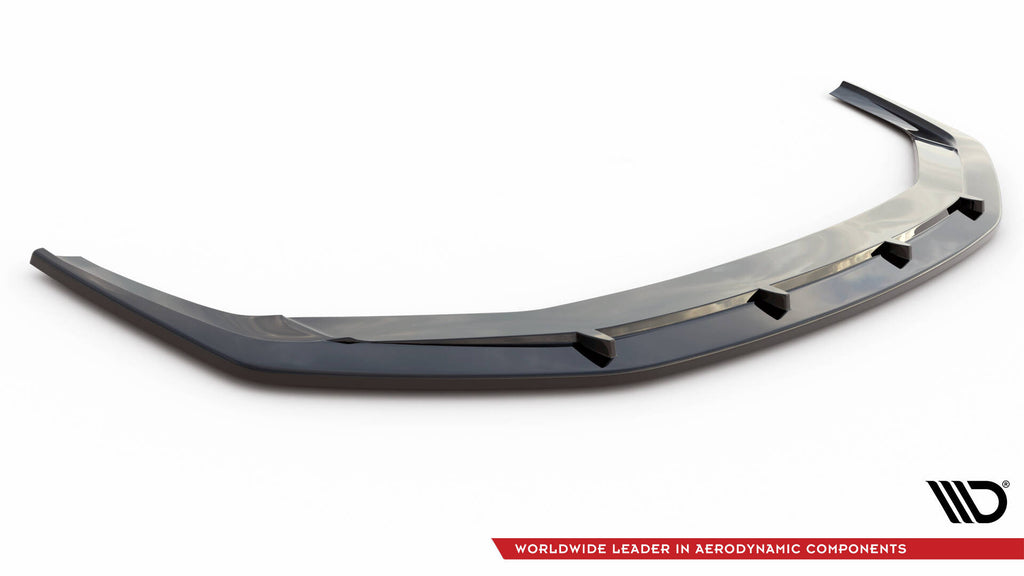 Maxton Design Street+ Spoilerlippe Front Ansatz V.2 passend für Audi RS6 C8 / C8 Facelift schwarz Hochglanz