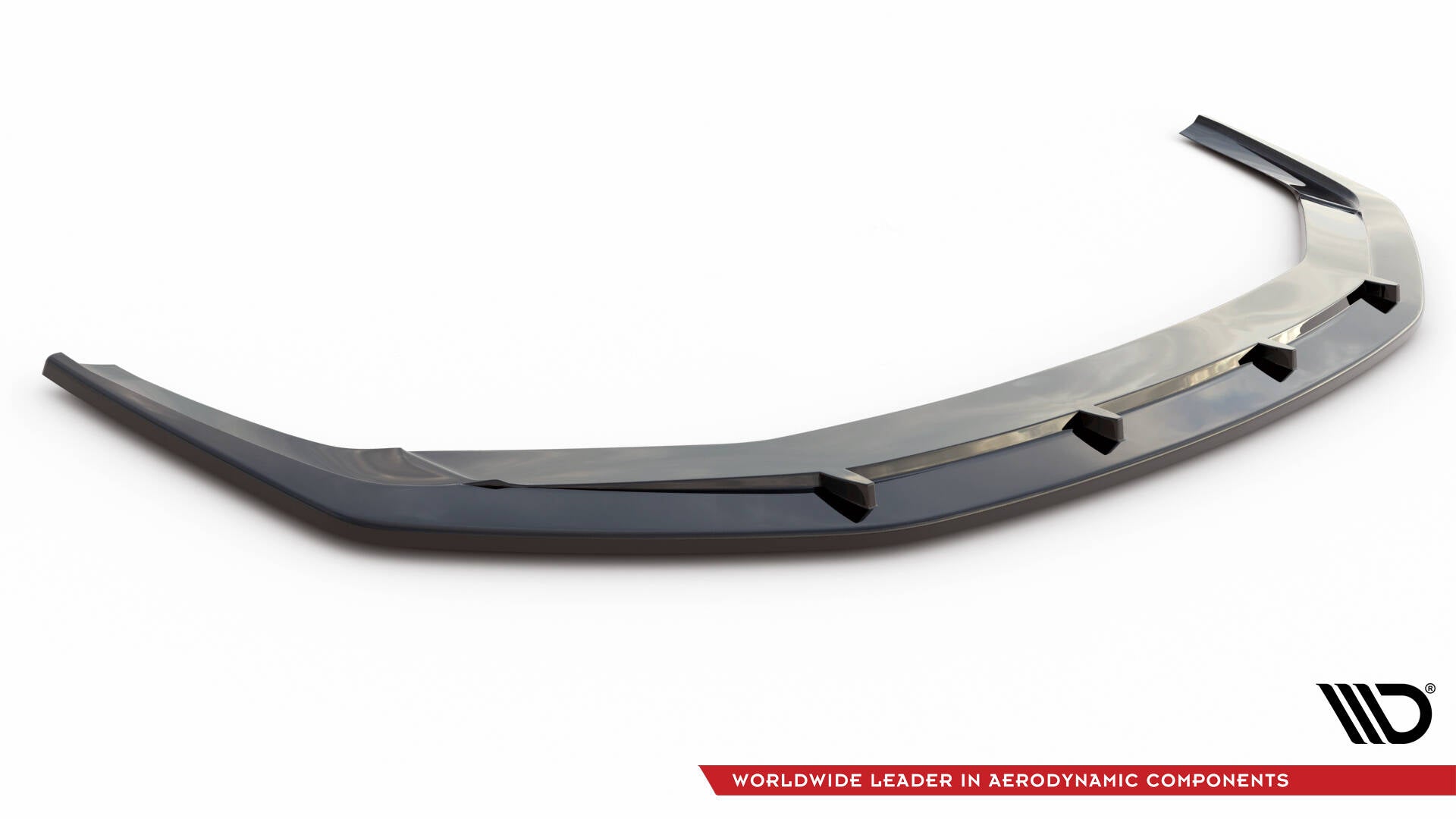 Maxton Design Street+ Spoilerlippe Front Ansatz V.2 passend für Audi RS6 C8 / C8 Facelift schwarz Hochglanz